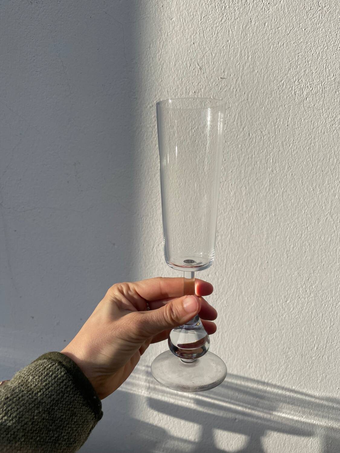 Baccarat crystal champagne glass