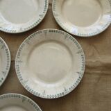 6 plates for castres faiencerie dessert