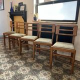 Set of 5 Pierre Cruège Chairs