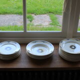 6 assiettes creuses en faïence Badonviller collection Nikito