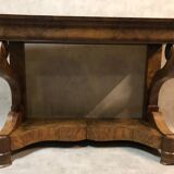 Walnut plywood console table 1799