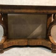 Table console en contreplaqué de noyer 1799