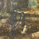 Old painting from the Barbizon school signed / oil on canvas signed