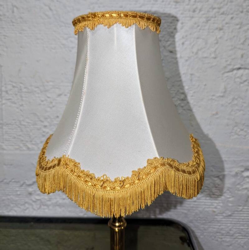Gold metal bedside lamp
