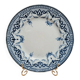Antique flat plate Creil & Montereau "garlands" blue decoration