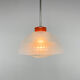 Mid-century plastic and glass pendant, czechoslovakia