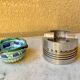 Ashtray piston design industrial workshop original aluminum cast iron vintage 70s