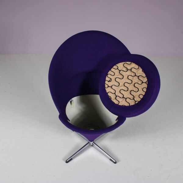 Chaise « Cone » des années 1960 par Verner Panton pour Plus Linje, Danemark