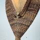 Lampadaire bronze et corde 1970