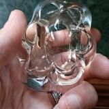 Pair of Daum crystal salt cellars