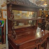 Small mahogany cabinet from the Napoleon III period, in its original 19th-century condition.