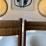 Pair chair child straw design 1950/1960