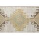 1970s Turkish Hand-Knotted Wool Cotton White Runner Rug 92x322