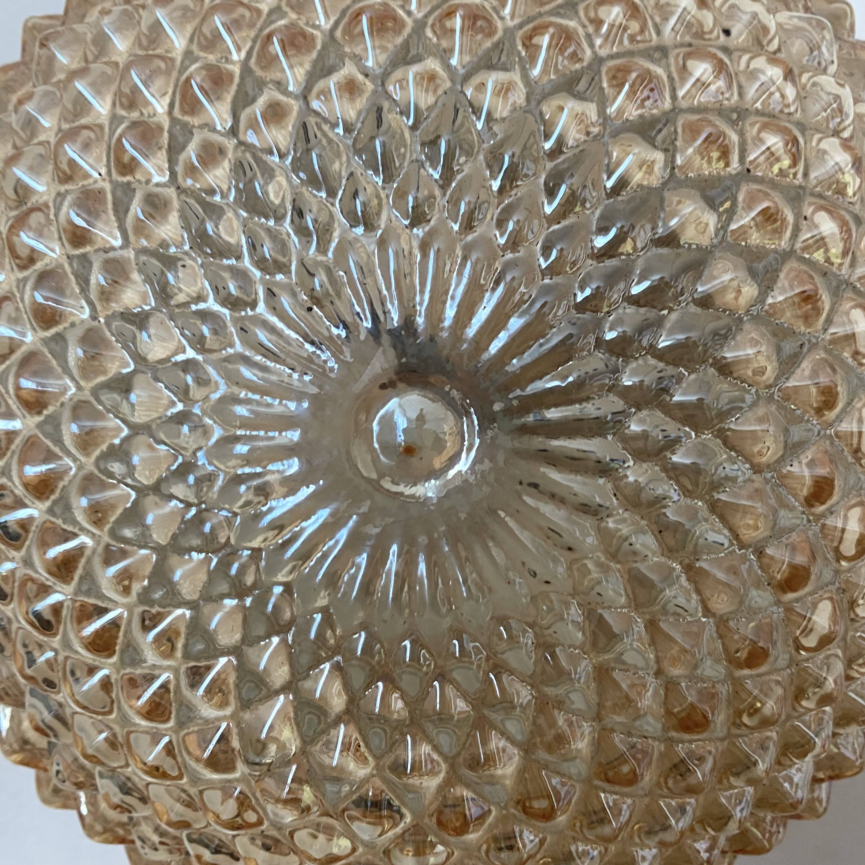 Vintage champagne round ceiling light