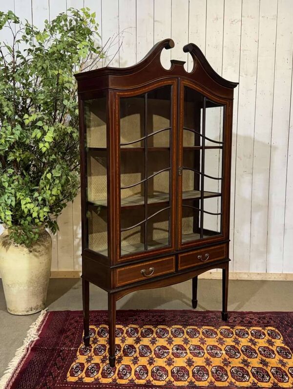 Vitrine anglaise en acajou fin XIXème
