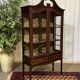 Vitrine anglaise en acajou fin XIXème