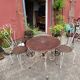 Small old wrought iron garden furniture