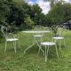 Wrought iron garden furniture
