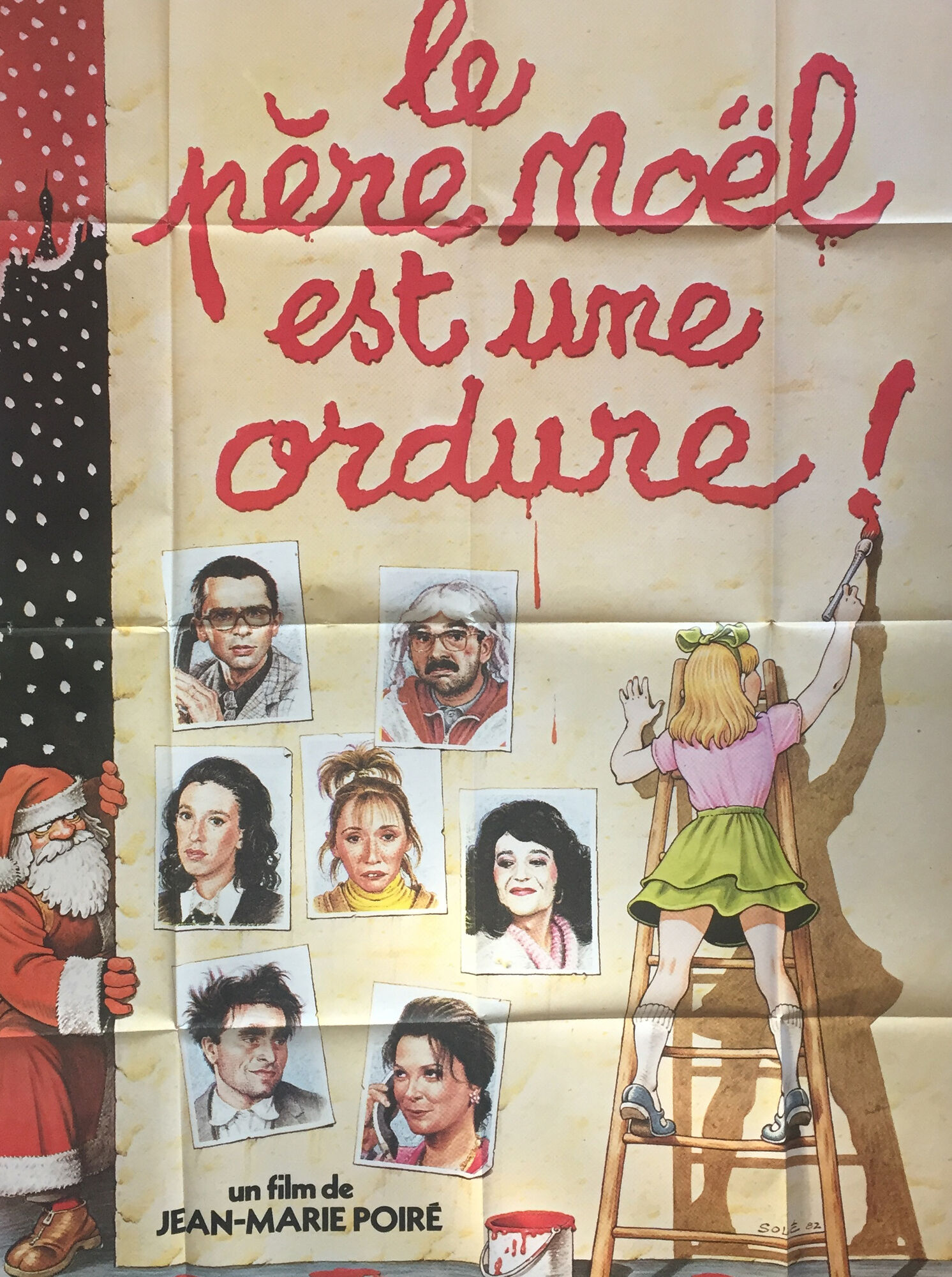 Movie poster "Santa Claus is a scumbag" The Splendid 120x160cm 1982
