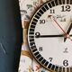 Vintage formica clock silent wall pendulum 60s "Jaz flowers"