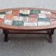 Table basse brutaliste années 70