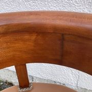 19th-century mahogany office chair