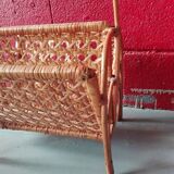 Rattan magazines holder