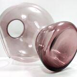 Postmodern Old Rose Murano Glass Vase with a Hole, Italy