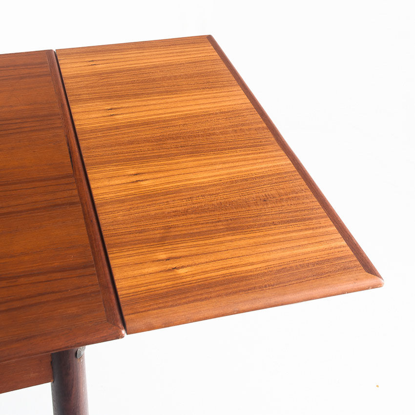 Teak dining table with Scandinavian-style extensions - France, 1960