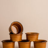 Set of 6 ramekins / terracotta raviers