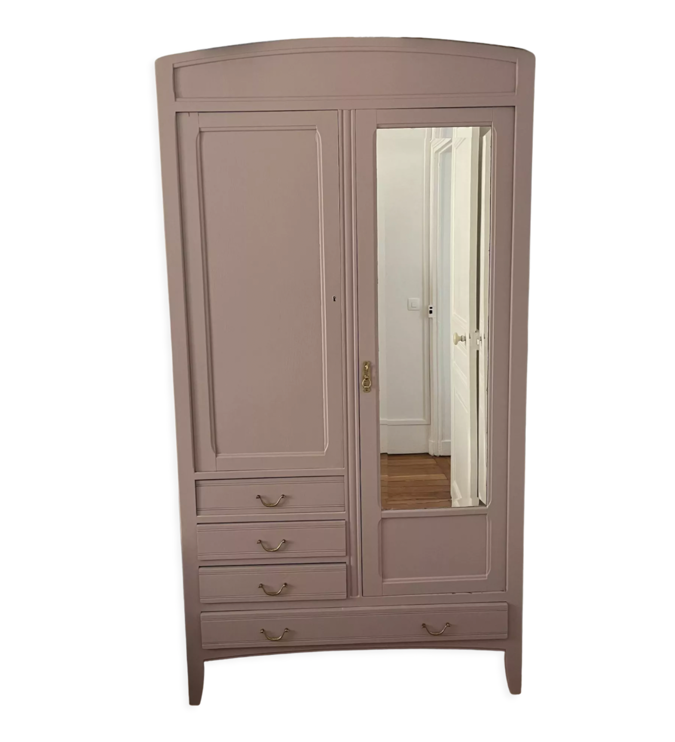 Parisian wardrobe with mirror