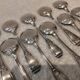 12 silver-plated ice cream scoops, goldsmith Boulenger Regence Berry