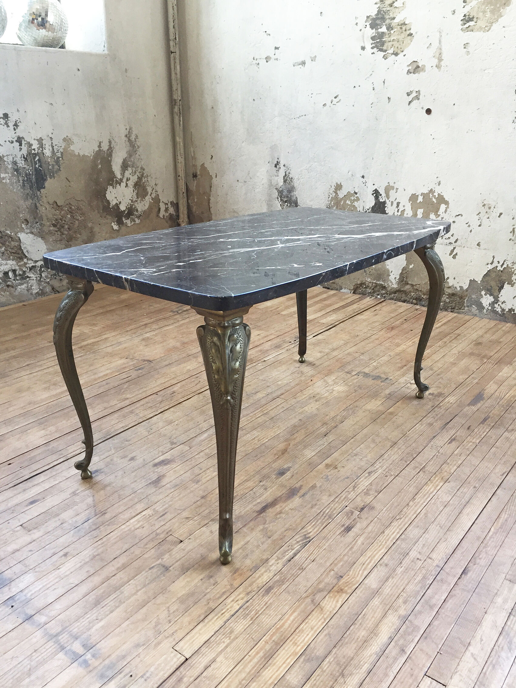 Bronze marble coffee table