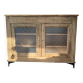 Old Art Deco Parisian buffet in stripped raw wood