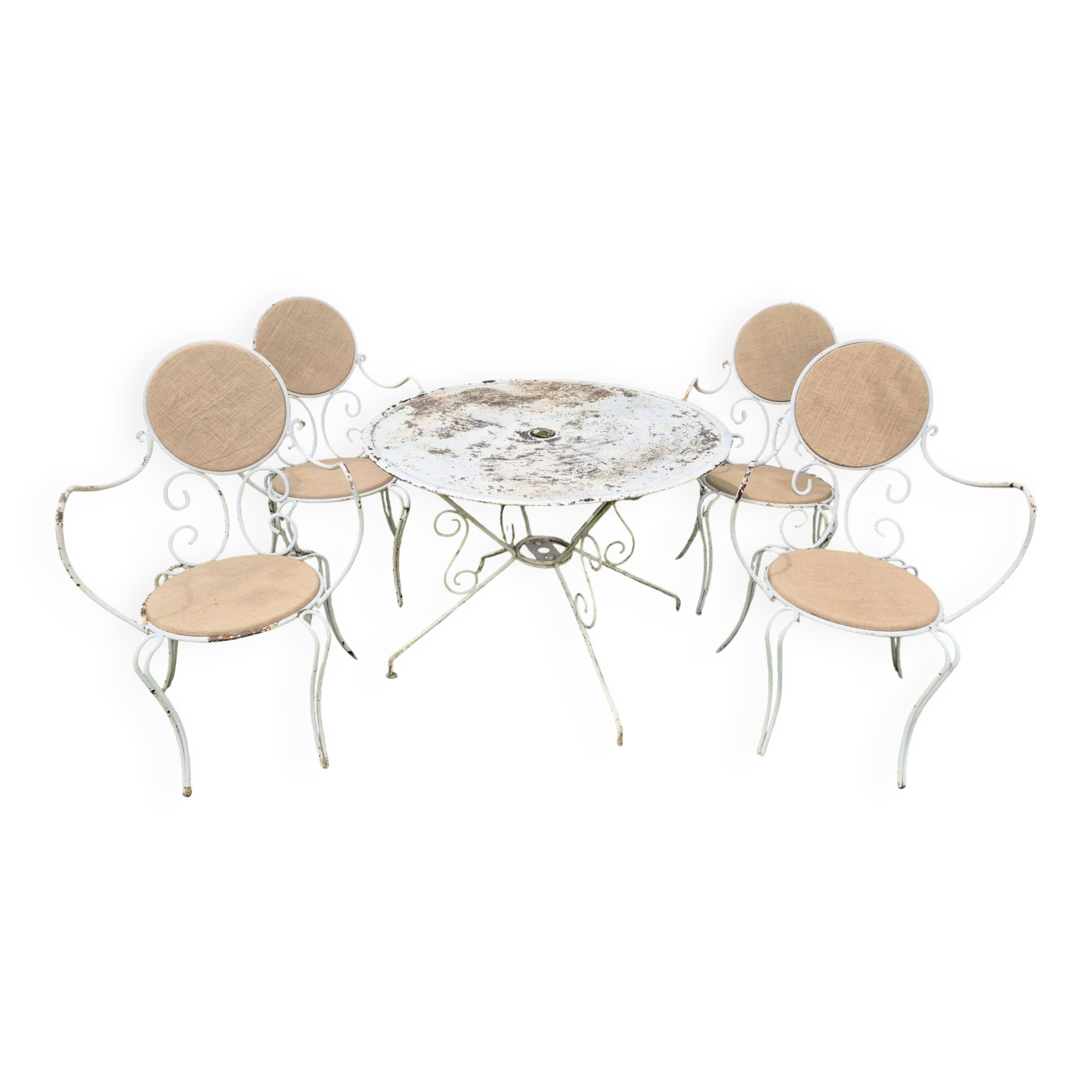 Salon de jardin en fer forgé