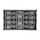 Romanian floral rug with pigeons handwoven in wool