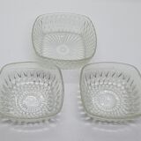 3 glass ramekins
