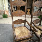 Pair of large and large armchairs from the end of the 19th century