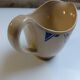 Badonviller art deco beige sauceboat with flowers