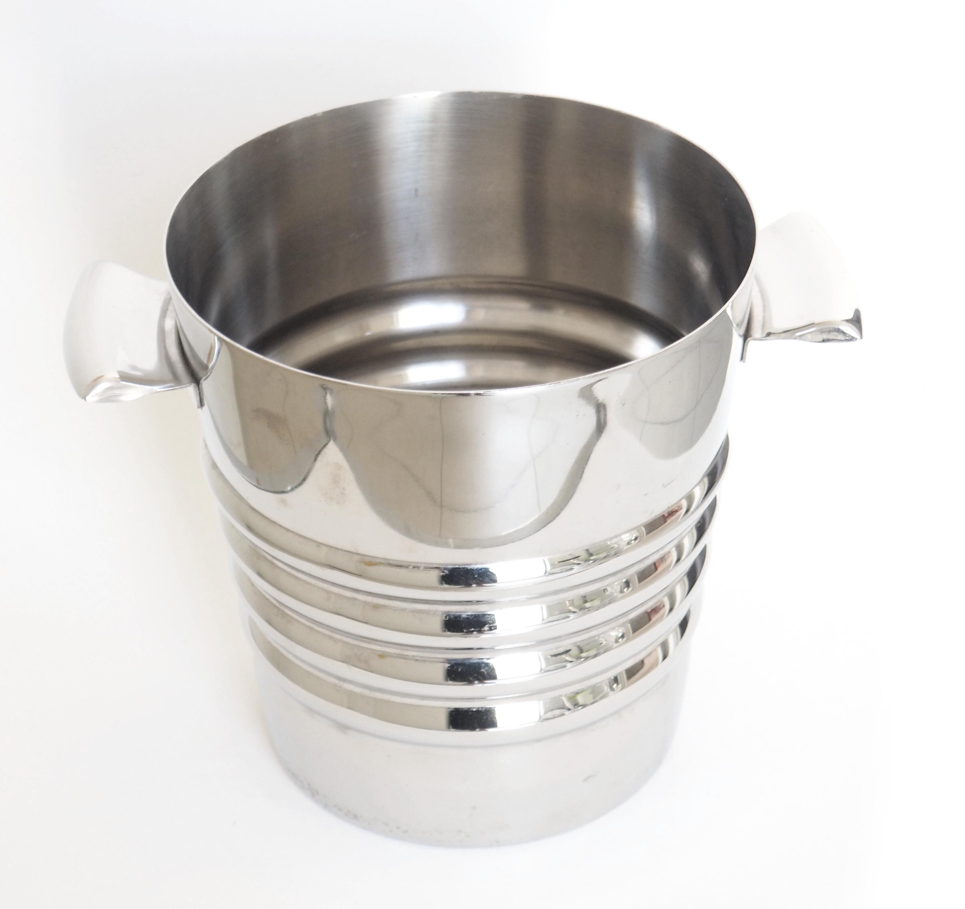 Chrome ice bucket