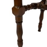 Vintage stool side table design brutalist design 60's oak