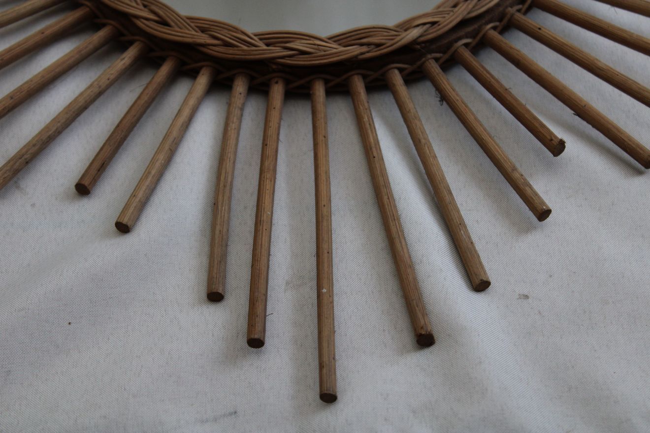 Mirror sun rattan 62cm