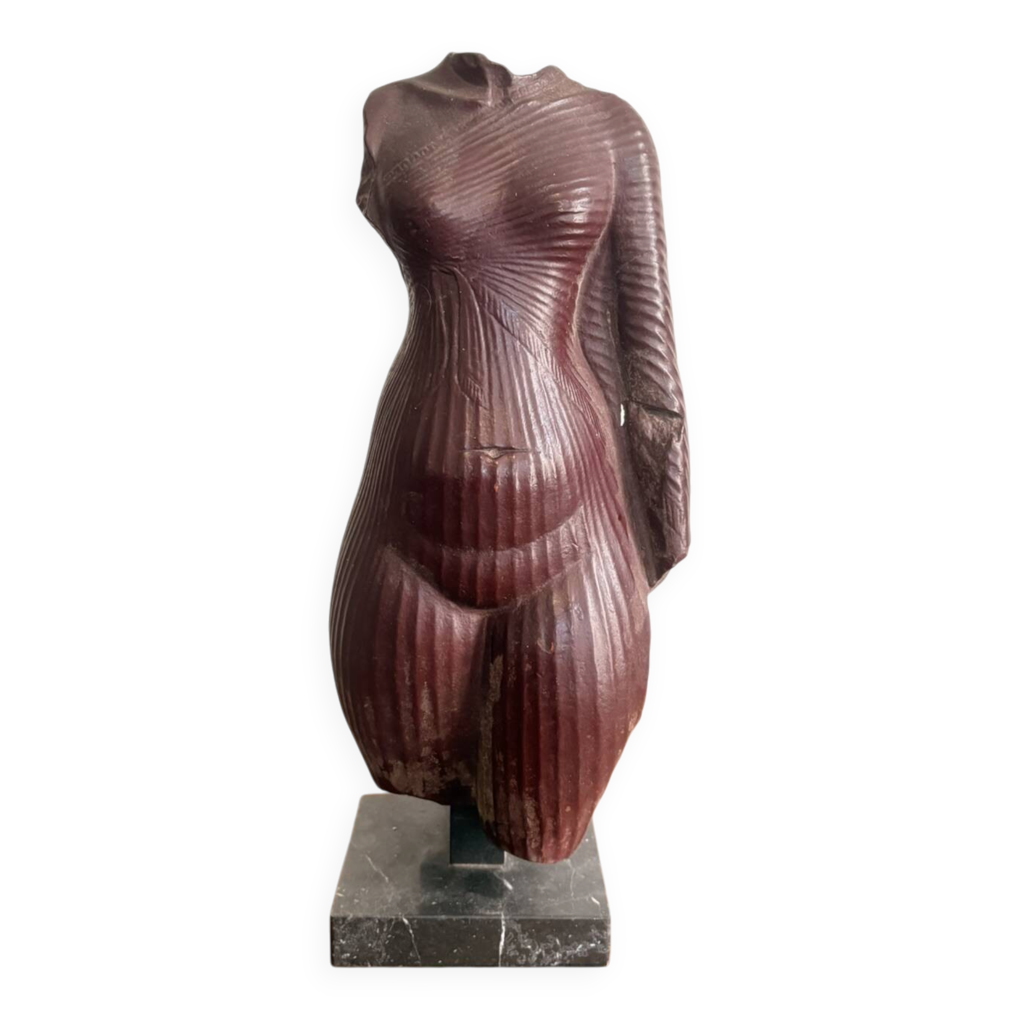 Sculpture Statue Mould Museum Louvre Female Torso Identified as Nefertiti