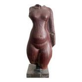 Sculpture Statue Moulage Musée Louvre Torse Féminin Identifié Néfertiti