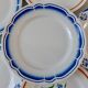 Set of 6 flat plates mismatched Digoin, Salins and Badonviller