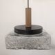 Square glass pendant by Limburg, Germany, around 1970.