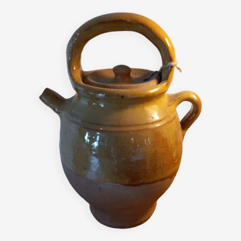 Water pot Gargoulette Chevrette Glazed terracotta