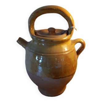 Water pot Gargoulette Chevrette Glazed terracotta
