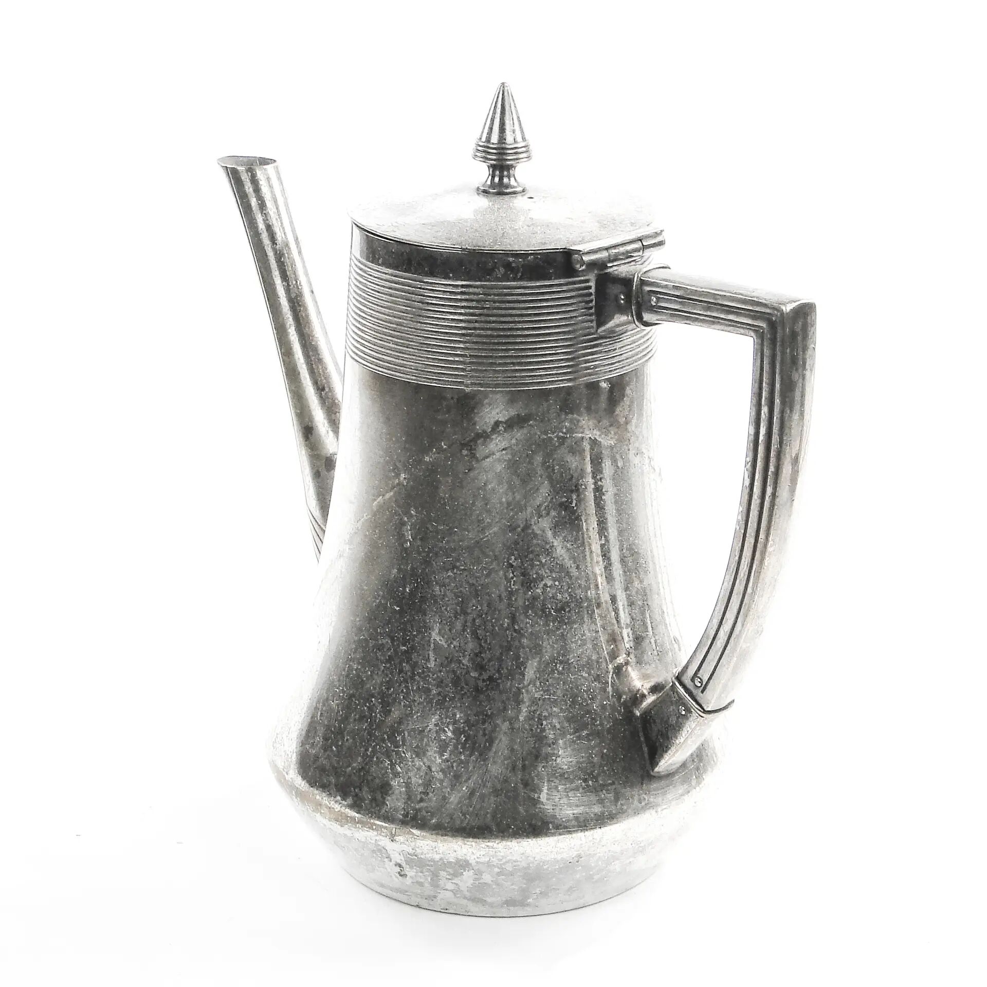 Art Nouveau silver-plated brass teapot, WMF, Germany, early 20th century