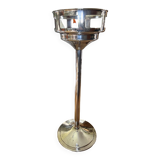 Vintage champagne bucket holder in silver metal
